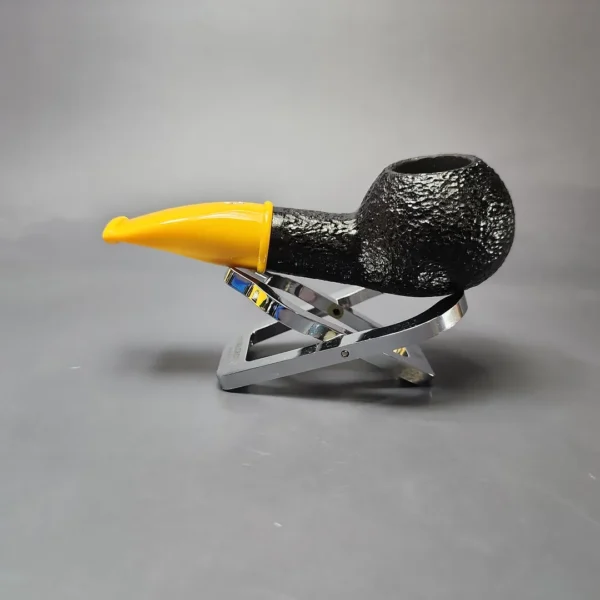 Savinelli Mini Yellow 321 Rusticated Author Estate Briar Pipe, Unsmoked, 6mm - Image 7