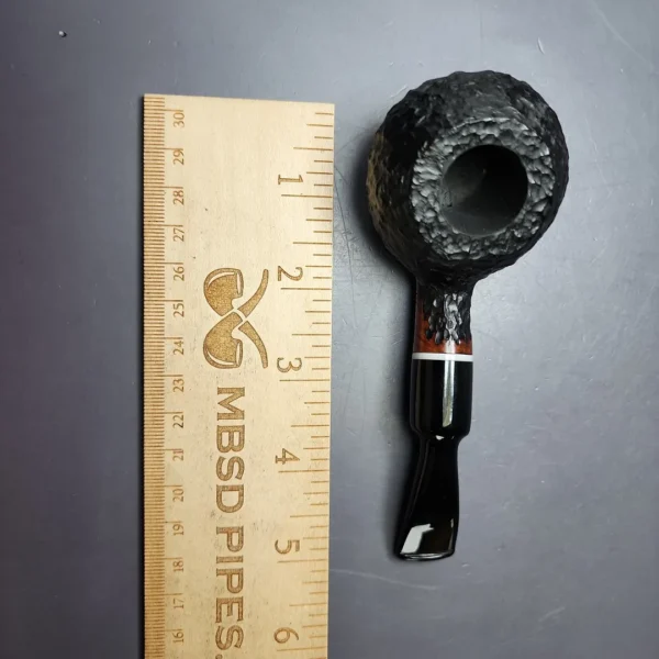 Rigoletto Rusticated Diplomat Estate Briar Pipe, Italian Estates - Image 8