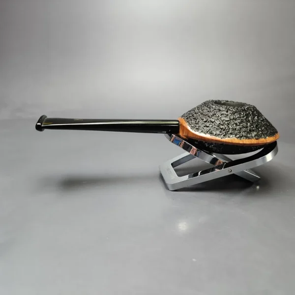 Kristiansen Y Rusticated Saucer Estate Briar Pipe, Unsmoked - Image 8