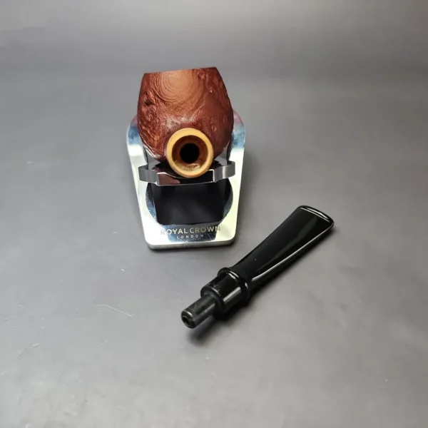 MBSD Briars by Piero Vitale Vintage Sandblasted Author w/ Boxwood Briar Pipe, New - Image 11