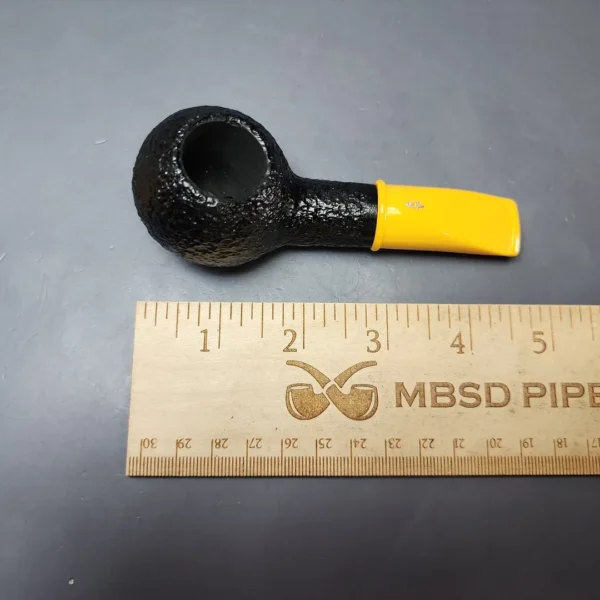 Savinelli Mini Yellow 321 Rusticated Author Estate Briar Pipe, Unsmoked, 6mm - Image 8