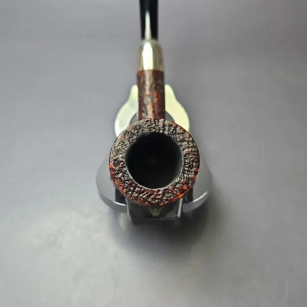 MBSD Briars Timeless Traditions 1 Sandblasted Billiard w/ Silver Handmade Briar Pipe, New - Image 6
