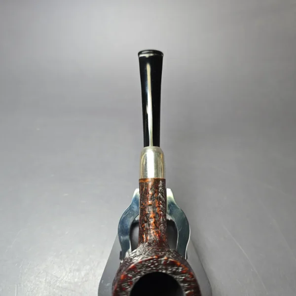 MBSD Briars Timeless Traditions 1 Sandblasted Billiard w/ Silver Handmade Briar Pipe, New - Image 7