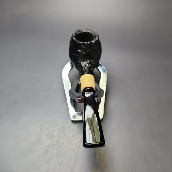 MBSD Briars by Piero Vitale Vintage Sandblasted Author w/ Boxwood Briar Pipe, New - Image 4