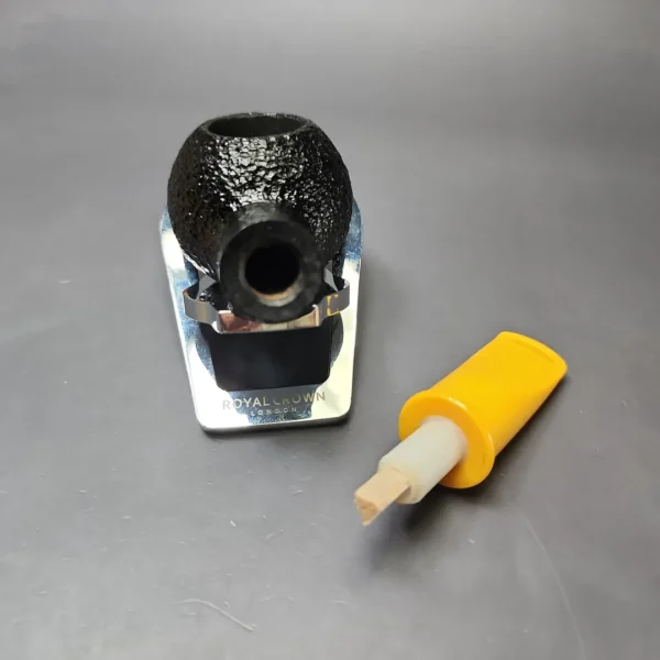 Savinelli Mini Yellow 321 Rusticated Author Estate Briar Pipe, Unsmoked, 6mm - Image 11