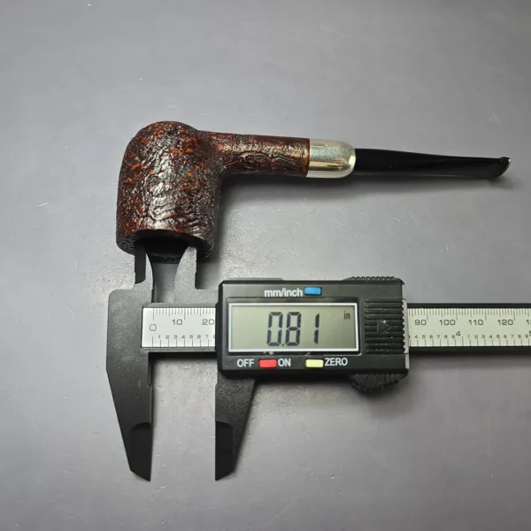 MBSD Briars Timeless Traditions 1 Sandblasted Billiard w/ Silver Handmade Briar Pipe, New - Image 11