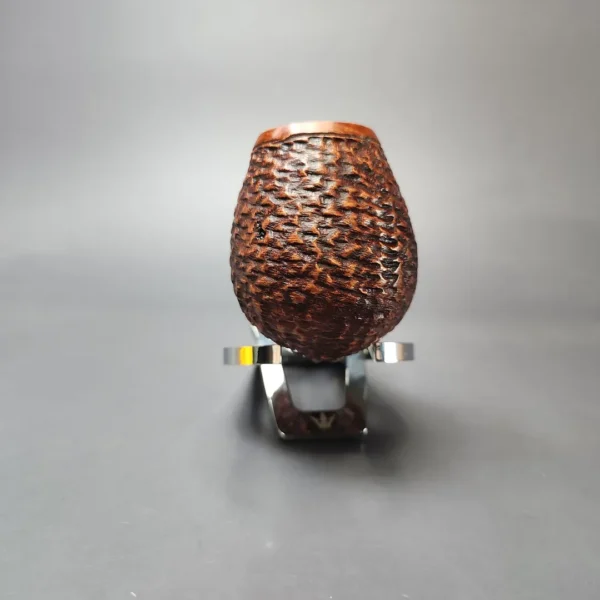 Jirsa Rusticated Brandy Estate Briar Pipe, Unsmoked, 9mm - Image 3
