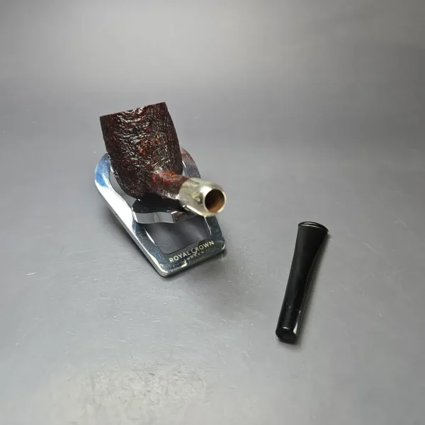 MBSD Briars Timeless Traditions 1 Sandblasted Billiard w/ Silver Handmade Briar Pipe, New - Image 12