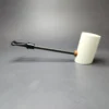 MBSD Meerschaum Deluxe Smooth Poker Block Meerschaum Pipe, New - Image 6