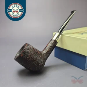 MBSD Briars Timeless Traditions 1 Sandblasted Billiard w/ Silver Handmade Briar Pipe, New