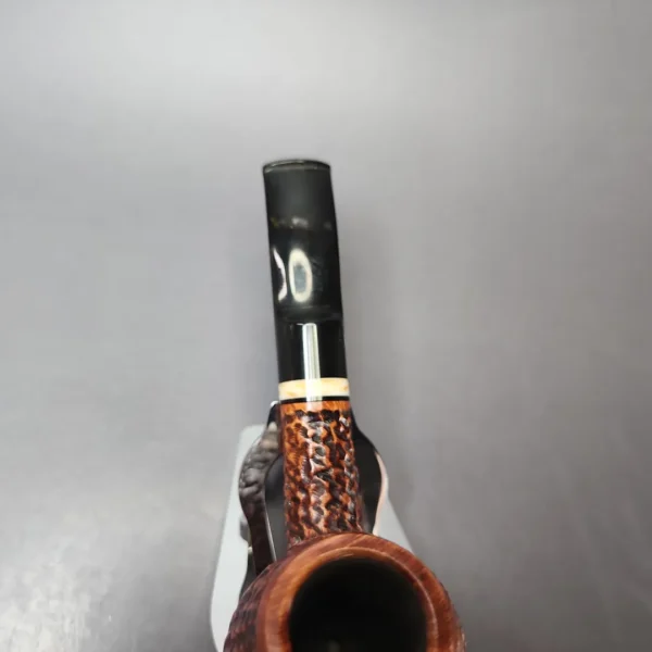 Jirsa Rusticated Brandy Estate Briar Pipe, Unsmoked, 9mm - Image 5
