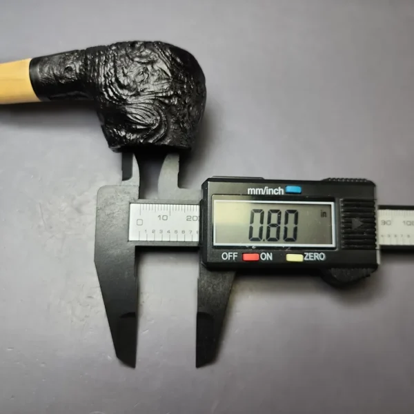 MBSD Briars by Piero Vitale Vintage Sandblasted Author w/ Boxwood Briar Pipe, New - Image 10