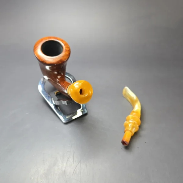 Unknown (Edward’s?) XL Smooth Calabash Estate Briar Pipe, American Estates - Image 9