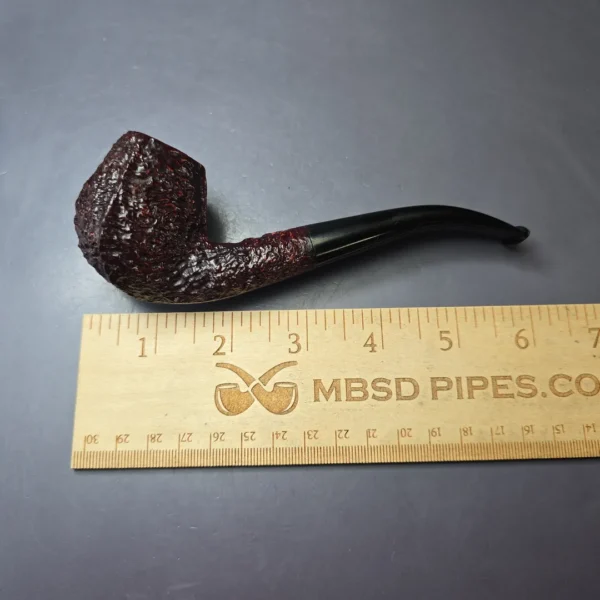 Ashton 1991 Pebble Shell XX Rusticated & Sandblasted Panel Estate Briar Pipe, English Estates - Image 10