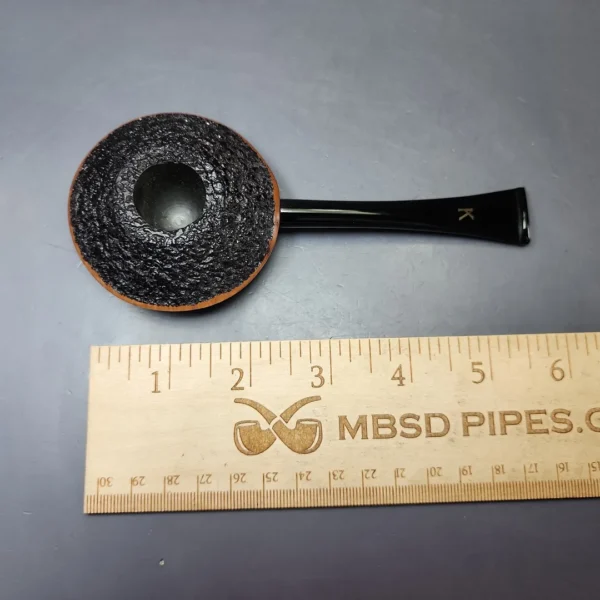 Kristiansen Y Rusticated Saucer Estate Briar Pipe, Unsmoked - Image 9