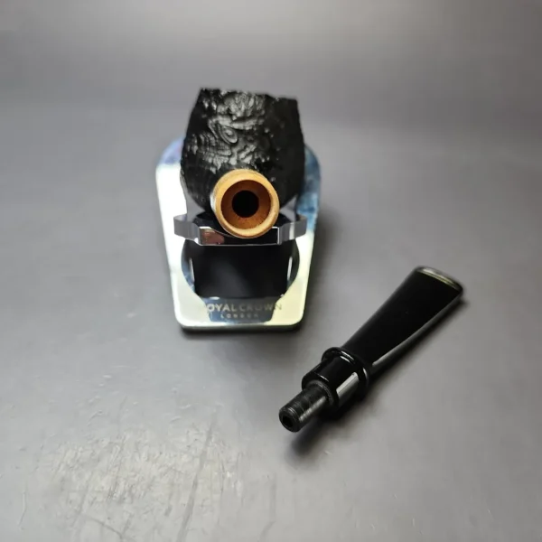 MBSD Briars by Piero Vitale Vintage Sandblasted Author w/ Boxwood Briar Pipe, New - Image 11