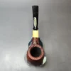 MBSD Briars by Piero Vitale Red Sandblasted Brandy w/ Boxwood Briar Pipe, New - Image 6