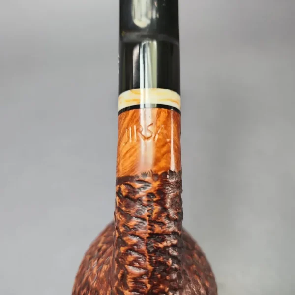 Jirsa Rusticated Brandy Estate Briar Pipe, Unsmoked, 9mm - Image 8