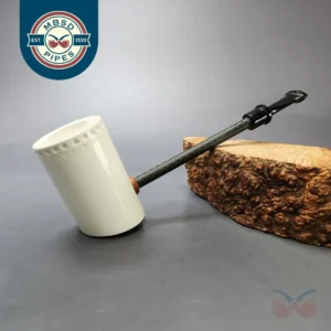 MBSD Meerschaum Deluxe Smooth Poker Block Meerschaum Pipe, New
