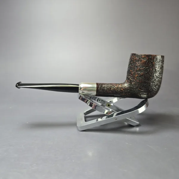 MBSD Briars Timeless Traditions 1 Sandblasted Billiard w/ Silver Handmade Briar Pipe, New - Image 5