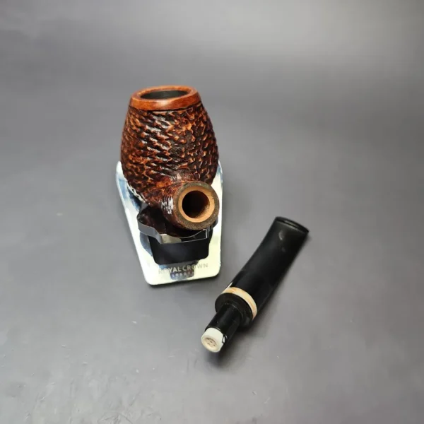 Jirsa Rusticated Brandy Estate Briar Pipe, Unsmoked, 9mm - Image 11