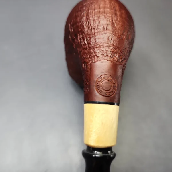 MBSD Briars by Piero Vitale Red Sandblasted Brandy w/ Boxwood Briar Pipe, New - Image 10