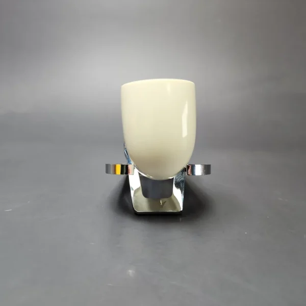 Smooth Bent Dublin w/ Blue Stem & Case Estate Block Meerschaum Pipe, Unsmoked - Image 4