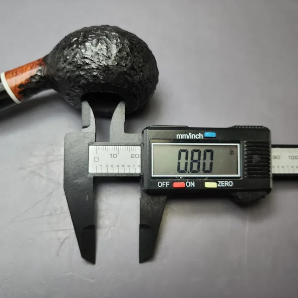 Rigoletto Rusticated Diplomat Estate Briar Pipe, Italian Estates - Image 10