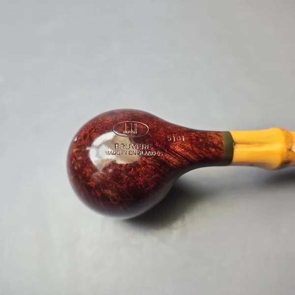 Dunhill 2006 Bruyere 5101 Smooth Apple w/ Bamboo Estate Briar Pipe, English Estates - Image 8