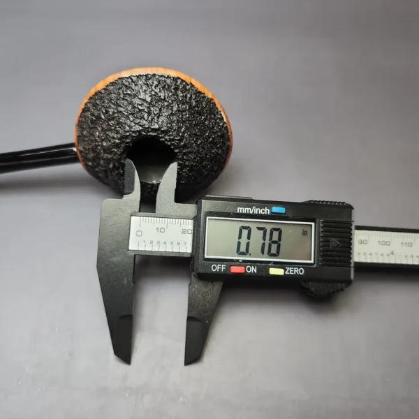 Kristiansen Y Rusticated Saucer Estate Briar Pipe, Unsmoked - Image 10
