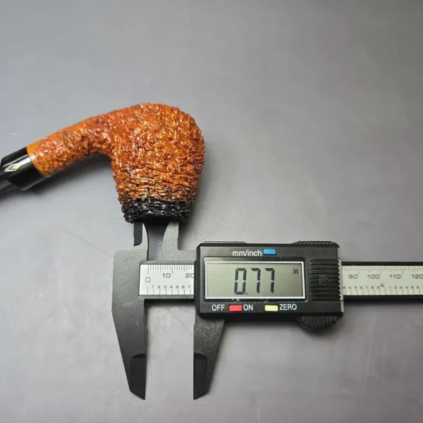 Brebbia 839 Rusticated Brandy Estate Briar Pipe, Italian Estates, 9mm - Image 9