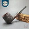James Upshall Bark Group 5 Partially Rusticated Billiard Estate Briar Pipe, Unsmoked