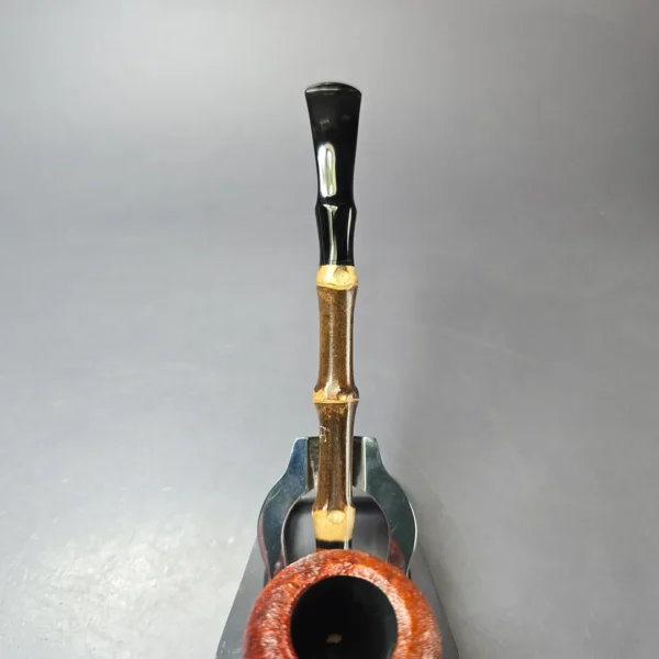 MBSD Briars Modern Masters 1 Sandblasted Peewit w/ Bamboo Briar Pipe, New - Image 7