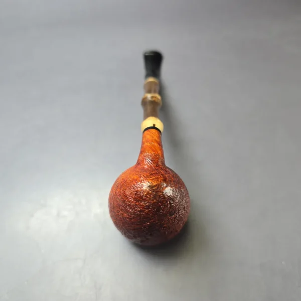 MBSD Briars Modern Masters 1 Sandblasted Peewit w/ Bamboo Briar Pipe, New - Image 8