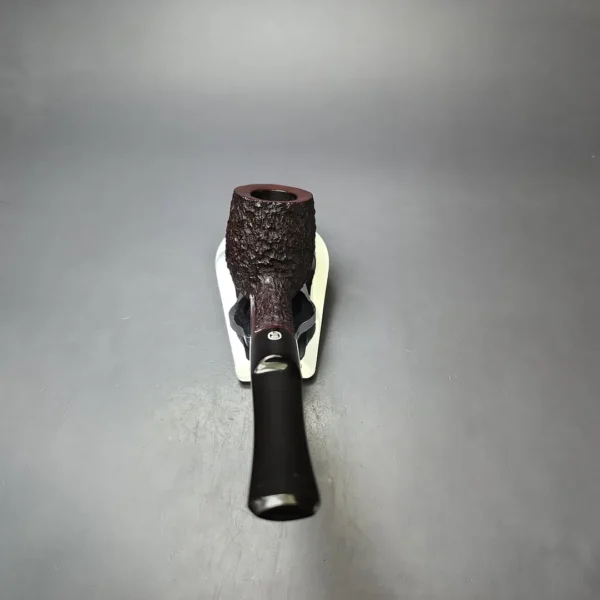 James Upshall Bark Group 5 Partially Rusticated Billiard Estate Briar Pipe, Unsmoked - Image 6