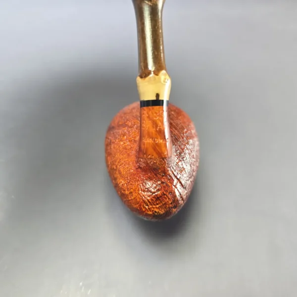 MBSD Briars Modern Masters 1 Sandblasted Peewit w/ Bamboo Briar Pipe, New - Image 9