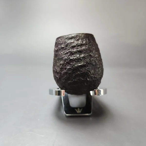 James Upshall Bark Group 6 Partially Rusticated Bent Billiard Estate Briar Pipe, Unsmoked - Image 3