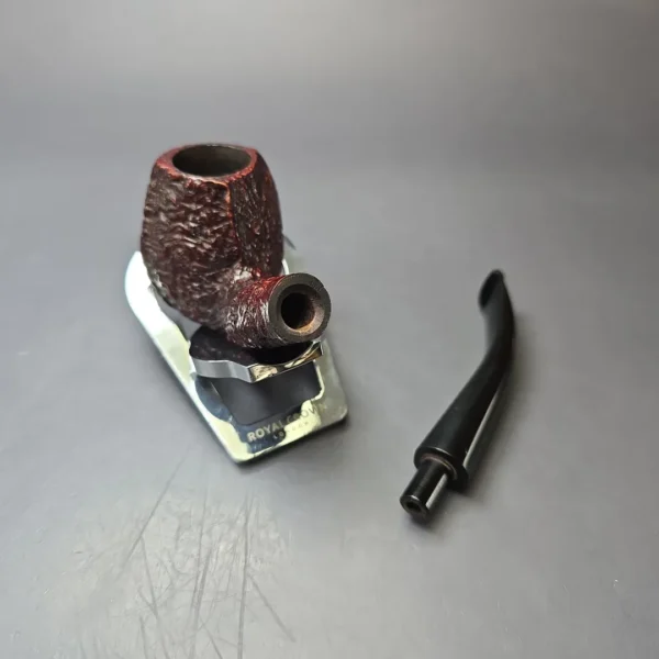 Ashton 1991 Pebble Shell XX Rusticated & Sandblasted Panel Estate Briar Pipe, English Estates - Image 12