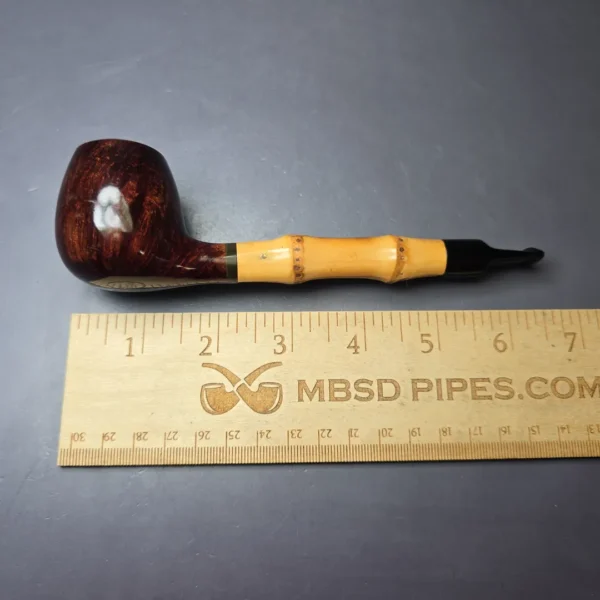 Dunhill 2006 Bruyere 5101 Smooth Apple w/ Bamboo Estate Briar Pipe, English Estates - Image 9