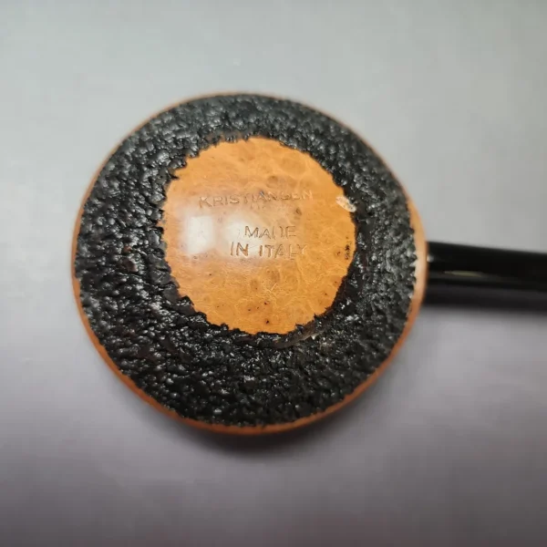 Kristiansen Y Rusticated Saucer Estate Briar Pipe, Unsmoked - Image 11