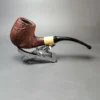 MBSD Briars by Piero Vitale Vintage Sandblasted Brandy w/ Boxwood Briar Pipe, New - Image 3