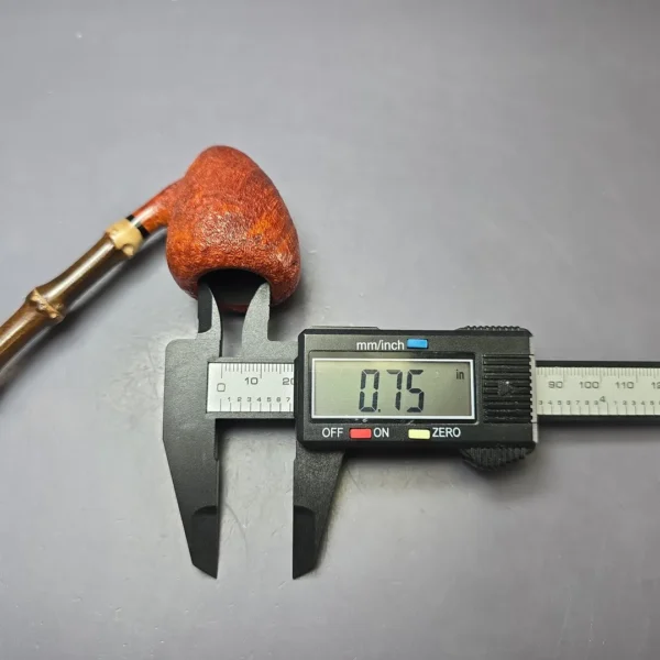 MBSD Briars Modern Masters 1 Sandblasted Peewit w/ Bamboo Briar Pipe, New - Image 11