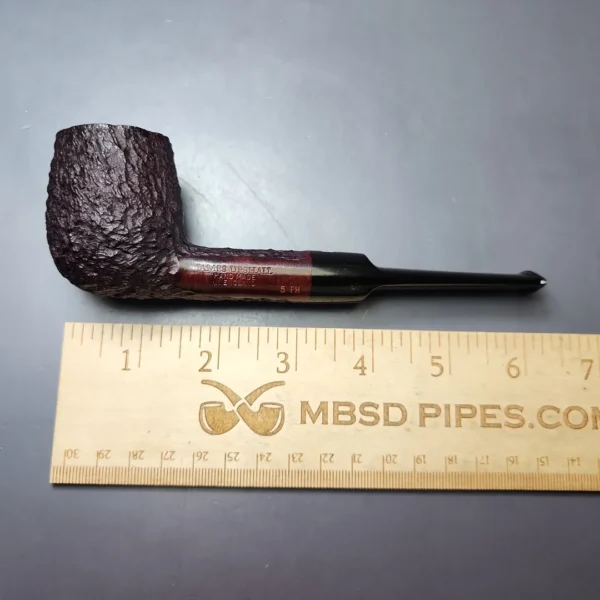 James Upshall Bark Group 5 Partially Rusticated Billiard Estate Briar Pipe, Unsmoked - Image 11
