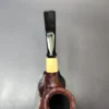 MBSD Briars by Piero Vitale Vintage Sandblasted Brandy w/ Boxwood Briar Pipe, New - Image 6
