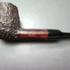 James Upshall Bark Group 5 Partially Rusticated Billiard Estate Briar Pipe, Unsmoked - Image 13
