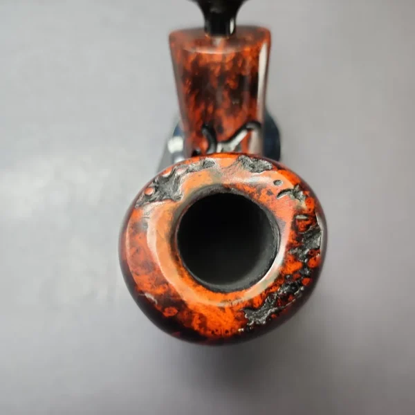 Nording Moss Partially Rusticated Freehand Estate Briar Pipe, Unsmoked - Image 4