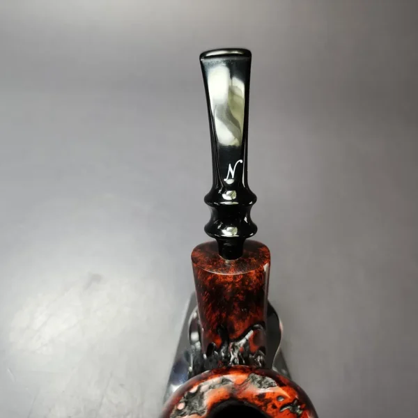 Nording Moss Partially Rusticated Freehand Estate Briar Pipe, Unsmoked - Image 5