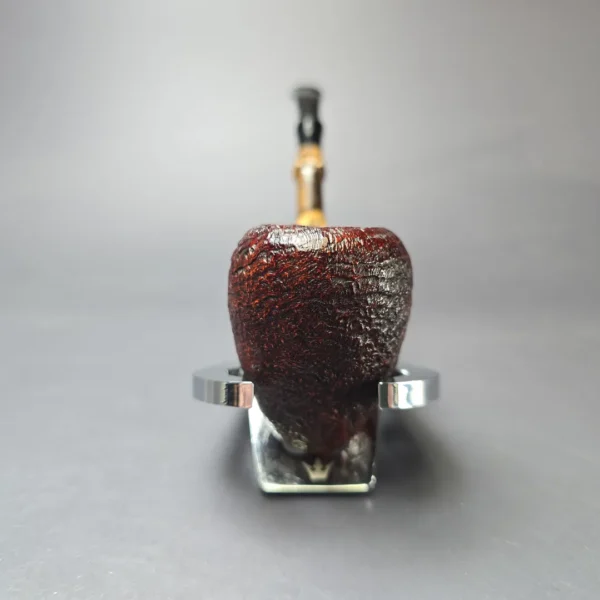 MBSD Briars Modern Masters 1 Sandblasted Peewit w/ Bamboo Briar Pipe, New - Image 4