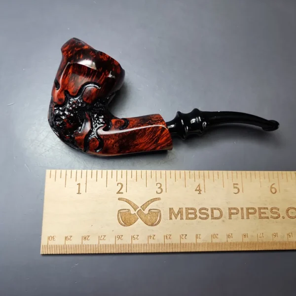 Nording Moss Partially Rusticated Freehand Estate Briar Pipe, Unsmoked - Image 8