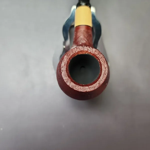 MBSD Briars by Piero Vitale Red Sandblasted Author w/ Boxwood Briar Pipe, New - Image 4